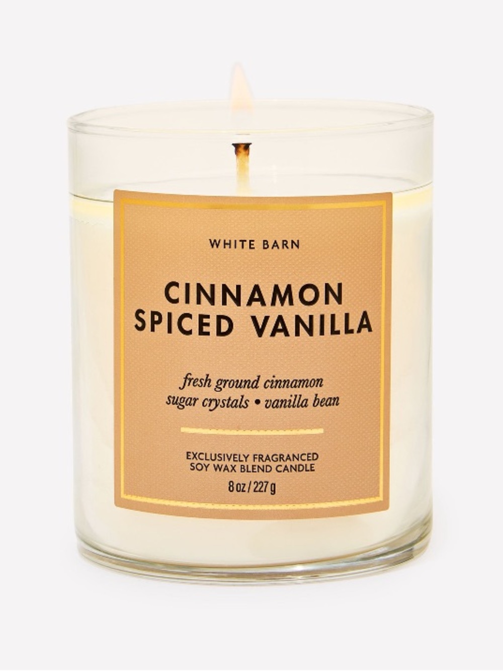 2/$20 “Cinnamon Spiced Vanilla” Single Wick Candle by B&BW/WB, 8 oz / 227 g, NWT